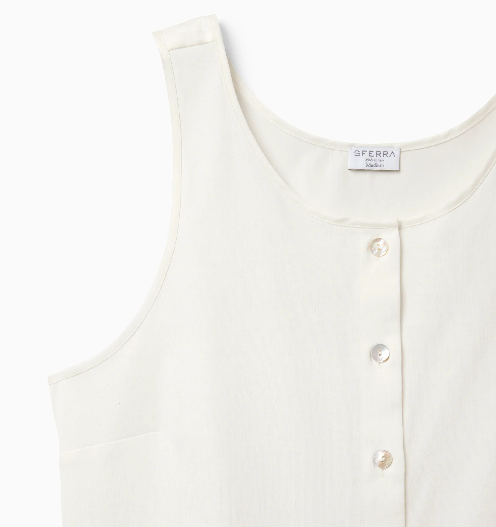 Caricia Buttoned Tank Top - Image 6