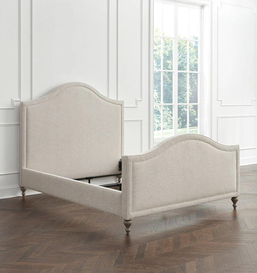 Charlotte Upholstered Bed with Footboard - Image 3