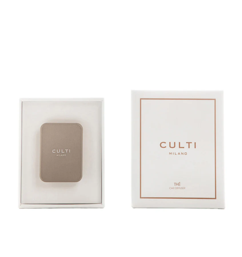 CULTI MILANO Car Diffuser Taupe Leather - Thé - Image 3