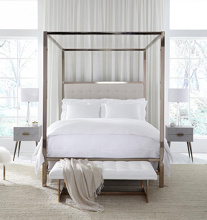 SFERRA Giza 45 Sateen Fitted Sheet - Image 4